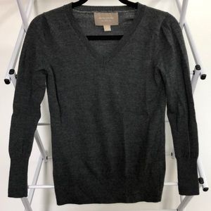 Banana Republic charcoal grey Merino wool sweater